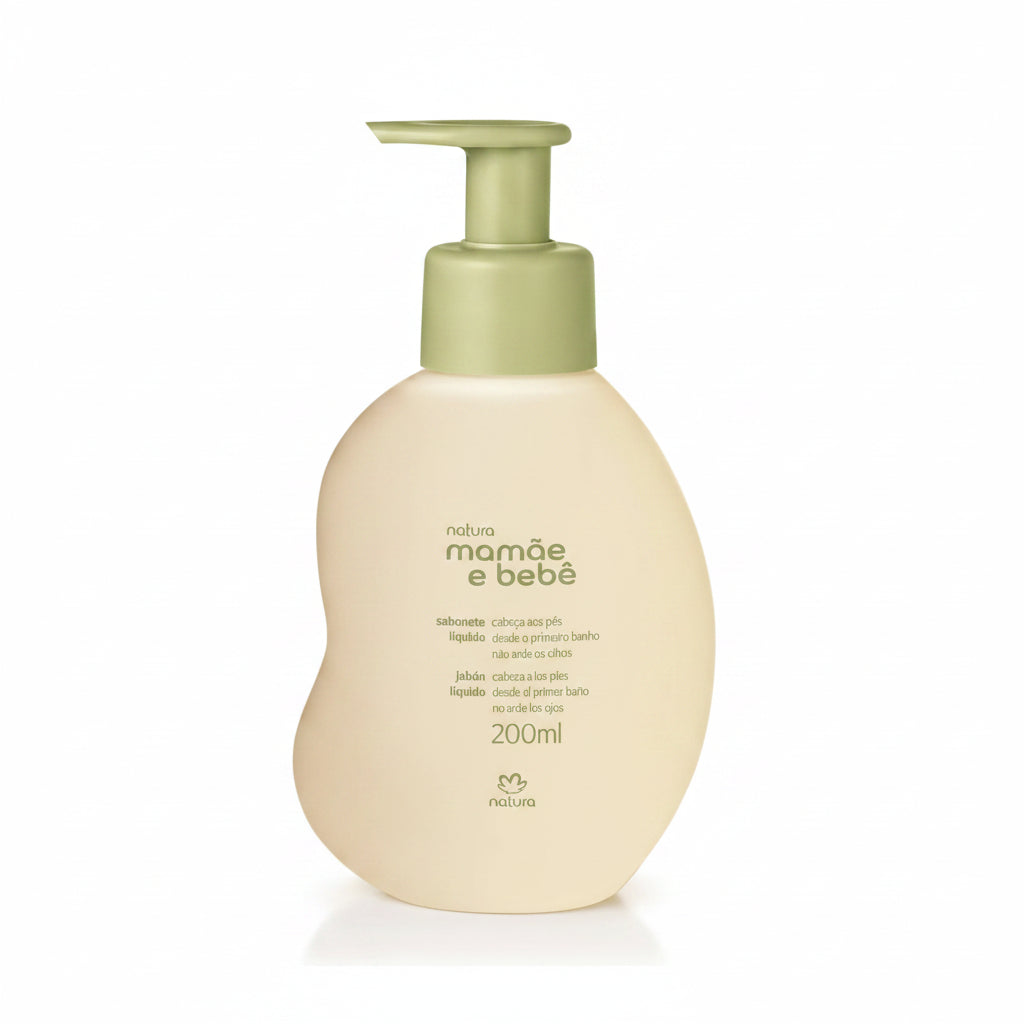 Natura Mamãe e Bebê: Sabonete Líquido (200ml)
